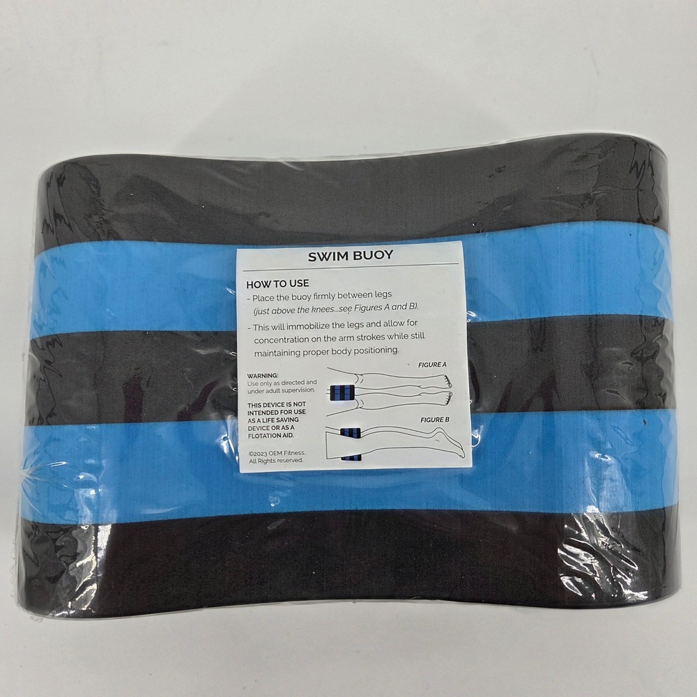 Swim Buoy Kickboard Training Aid Black Blue